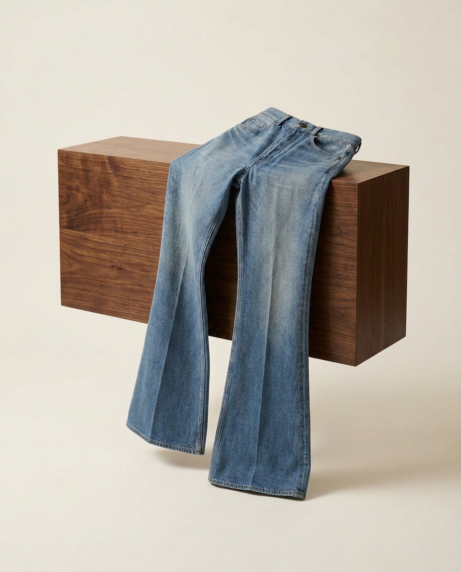 Saint Laurent high rise 70’ jeans — visuel studio Rated N Archive